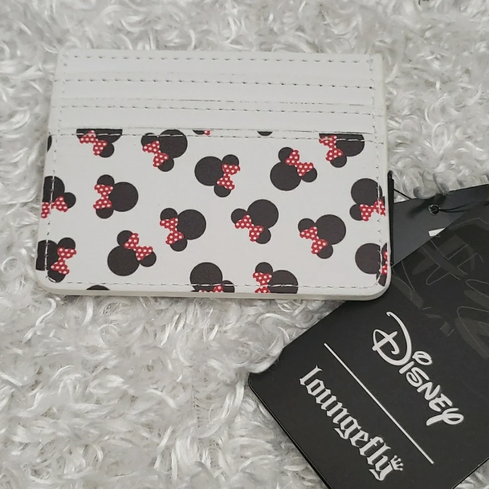 Loungefly Minnie Polkabows mini backpack and cardholder